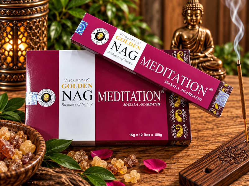Incienso Golden Nag Meditación Vijayshree